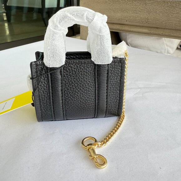 MARC JACOBS The Nano Tote Bag Charm 2F3SCP005S07 BLACK - Picture 3 of 8